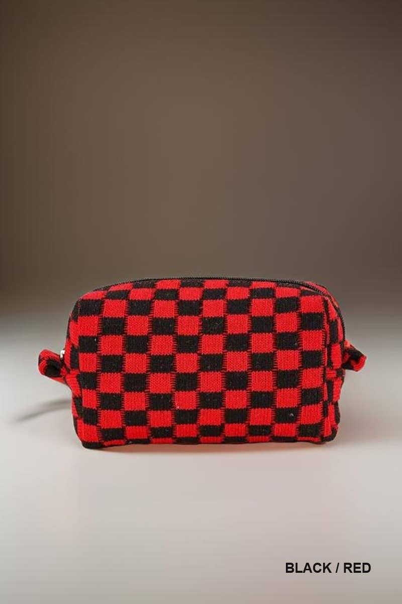 42POPS - Wholesale Make-up/cosmetic bag - ,,,,.._ SI-25644 Checkered Makeup Cosmetic Pouch Bag6