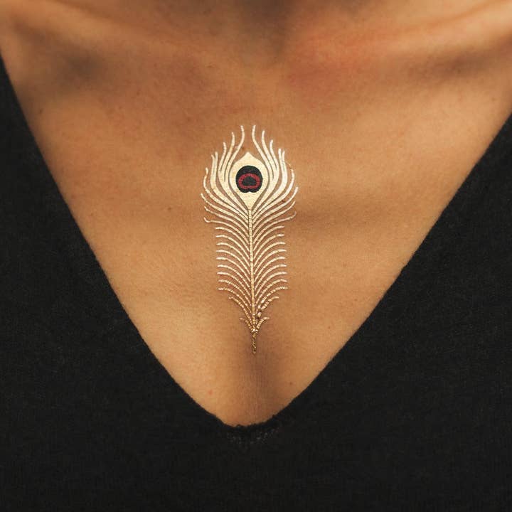 ROYAL FEATHER tattoo (pack of 2) for wholesale by Tattoonie