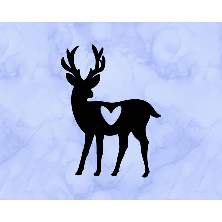 Deer Heart Decal (2") for wholesale by Sticking with You
