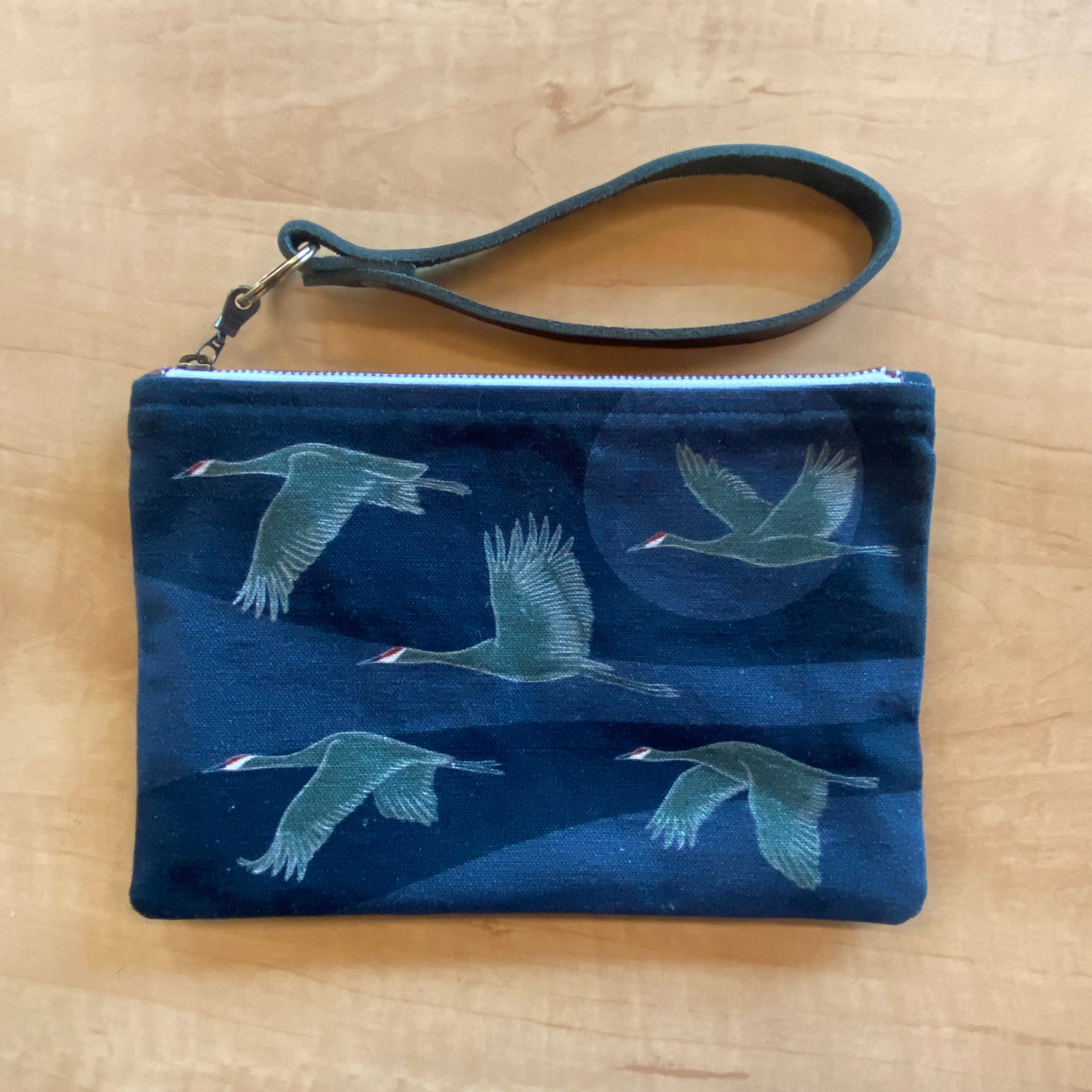 Jen Fox Studio - Wholesale Pouch - Women's - Sandhill Cranes Zipper Pouch - Large4