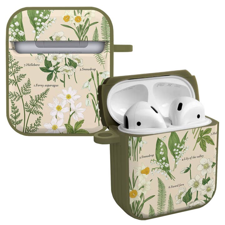 Funda para AirPods Gen 1 y 2 de Everly Grey Botanical HDX para venta al por mayor de Affinity Bands