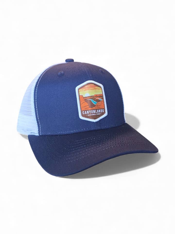 Canyonlands National Park Trucker Hat | Vintage Utah Hiking for wholesale by Moove Headwear