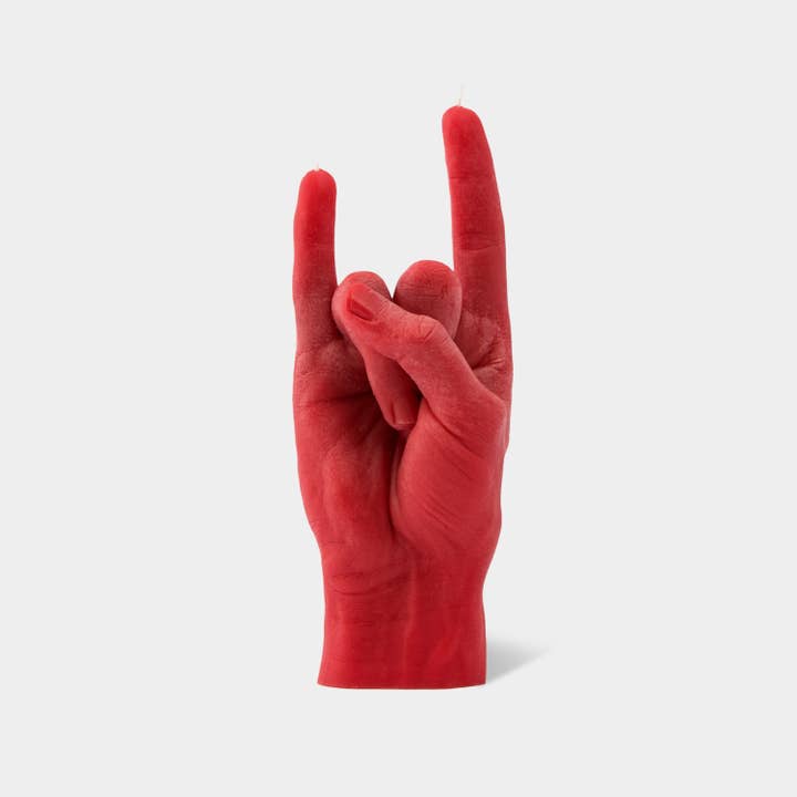 54 Celsius - Wholesale Novelty Candle - CandleHand "You Rock" Candle - Handmade, 8" Tall, Real Skin