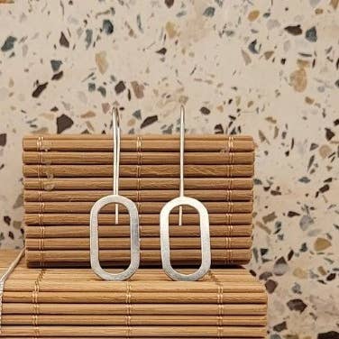 Oval Hoop Drops for wholesale by Will Sharp Jewellery