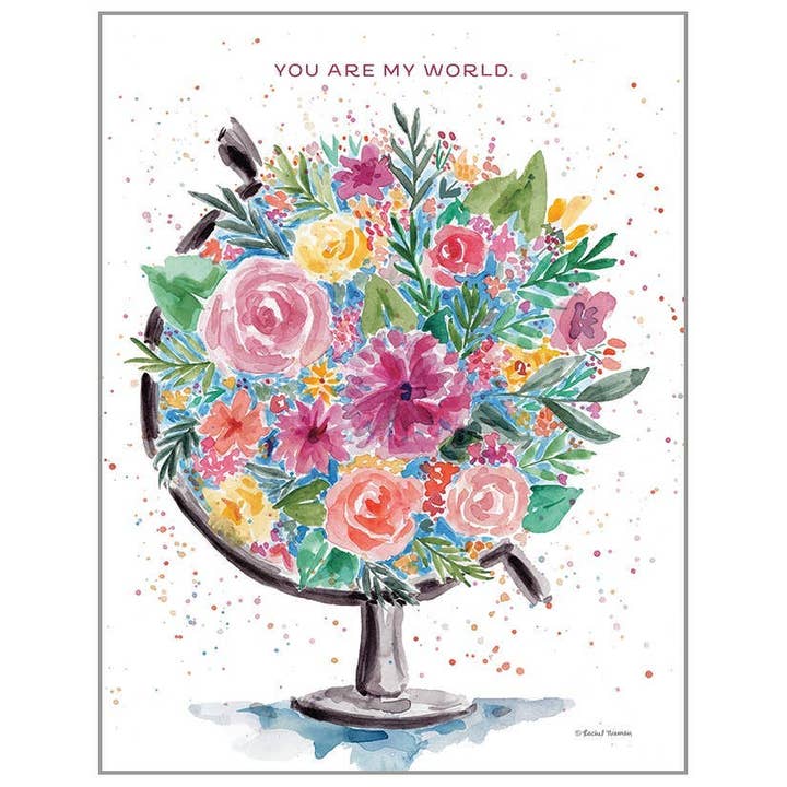 Flower Globe - Tarjeta de aniversario para venta al por mayor de On The Bright Side