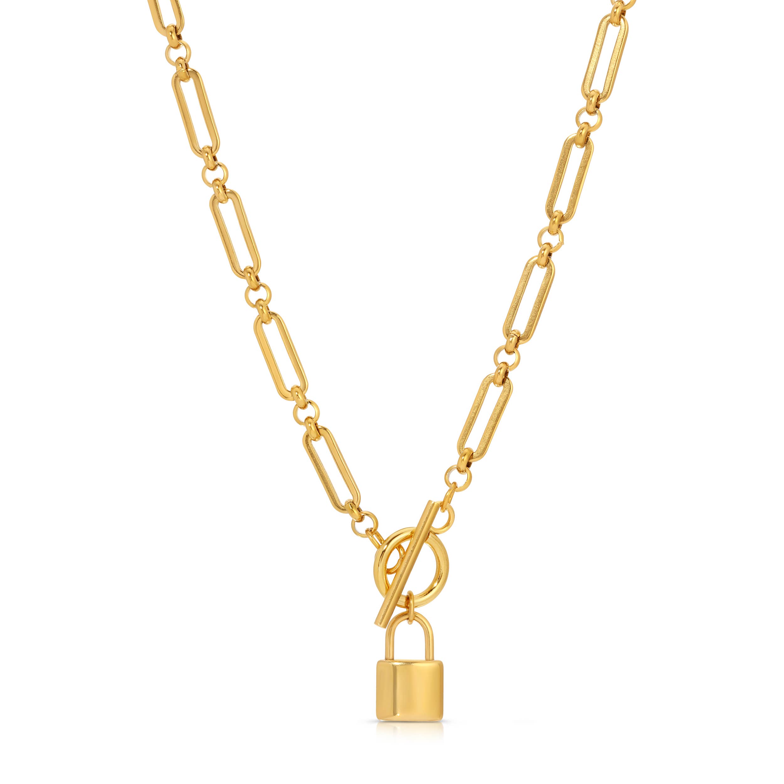 Sunday Girl by Amy DiLamarra – wholesale Pendant/charm necklace – NK-424-P | Nolita Padlock Figaro Chain Toggle Necklace0