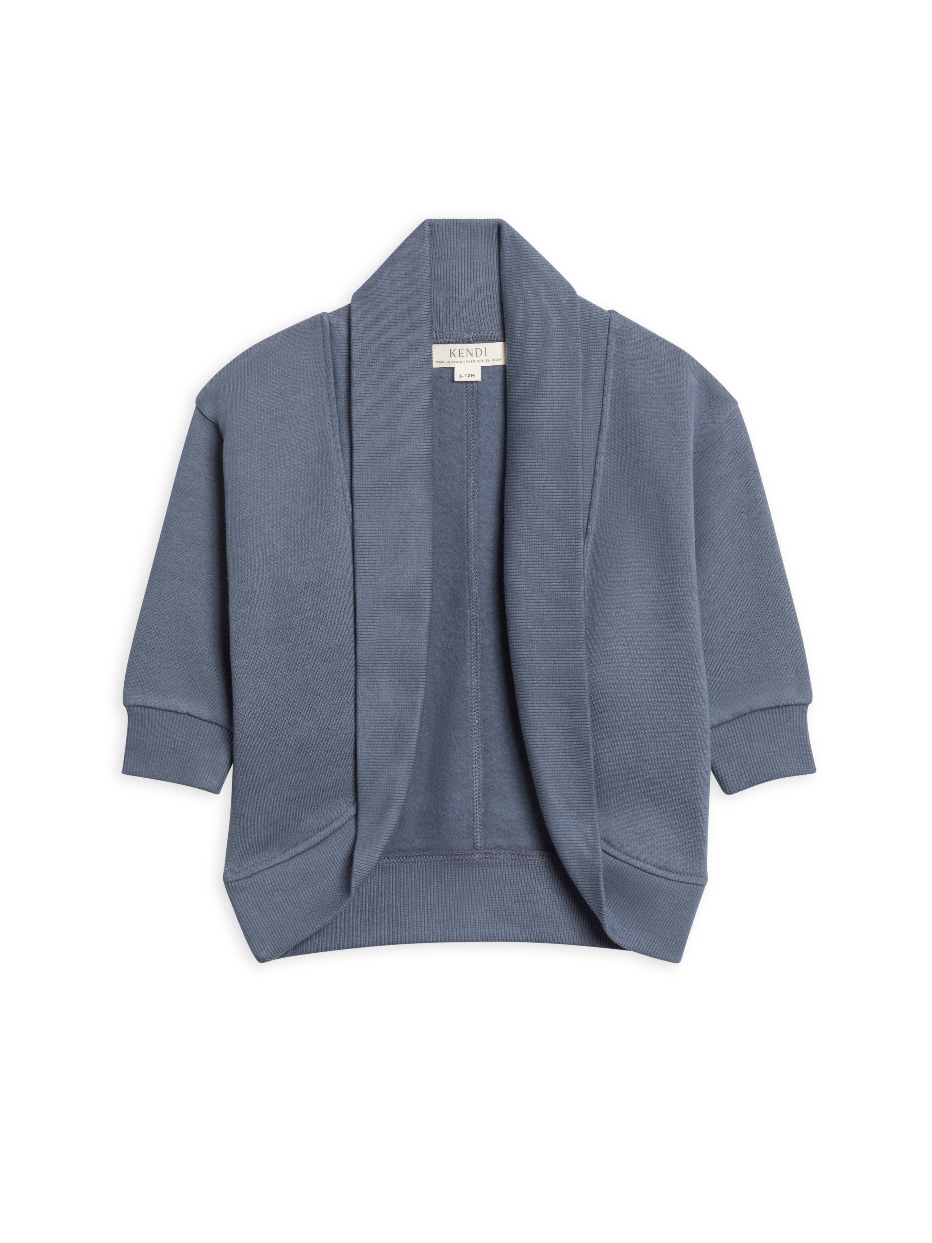 Colored Organics - Wholesale Cardigan - Kids - Finola Fleece Cocoon Cardigan3