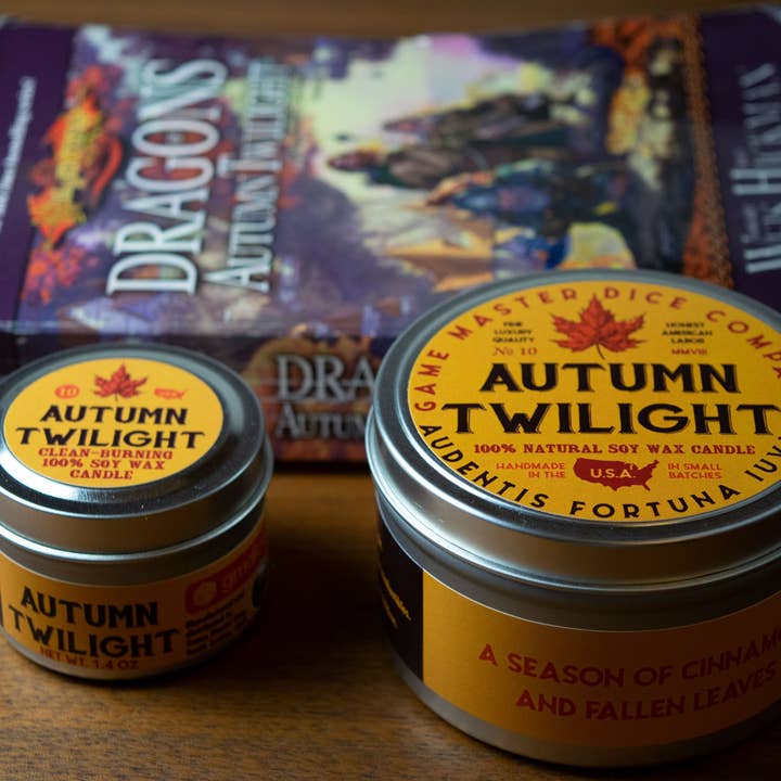 Game Master Dice - Wholesale Travel Candles - Autumn Twilight Gaming Candle