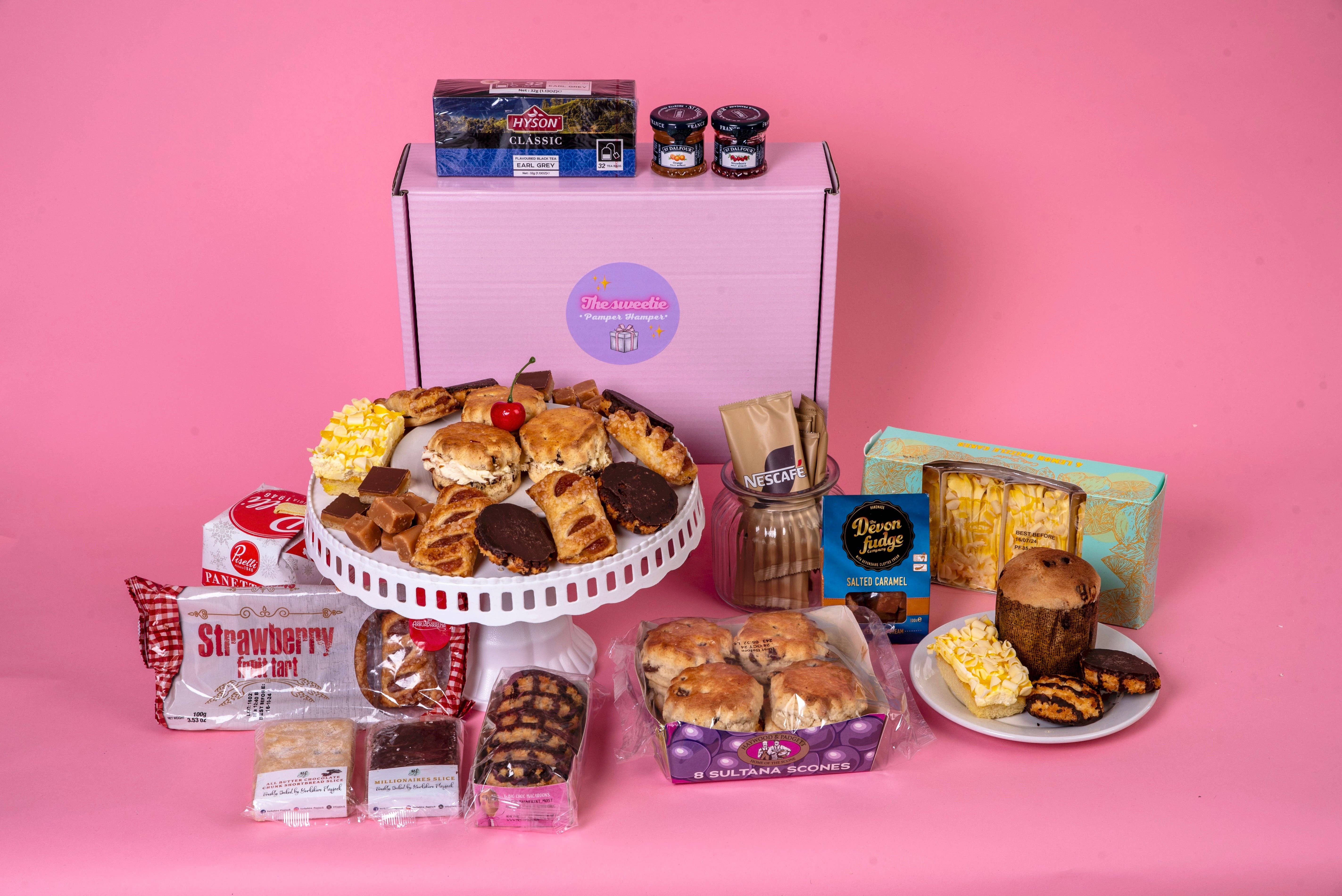 The sweetie pamper hamper - Wholesale Food Gift Basket - Afternoon tea hamper1