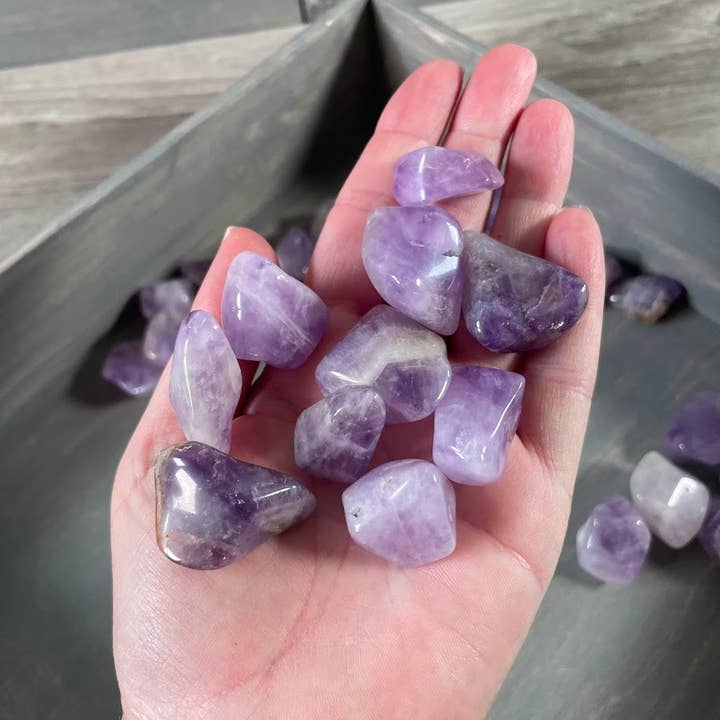 Keystone Crystals - Wholesale Spiritual Stone/Crystal - Bulk Amethyst Tumbled Stones – 1 lb Lot for Crystal Shops3