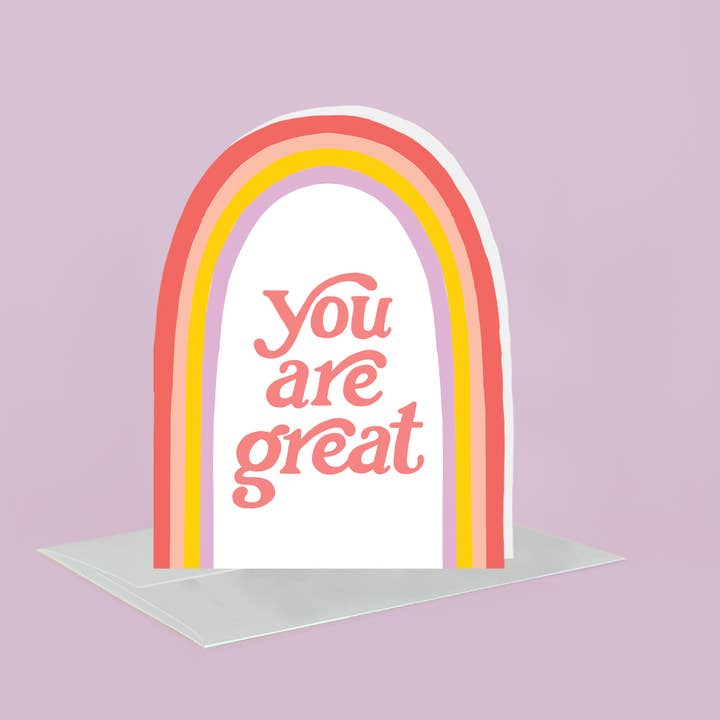 Idlewild Co. – wholesale Vardagliga hälsningskort – Fantastiskt regnbågsformad gratulationskort