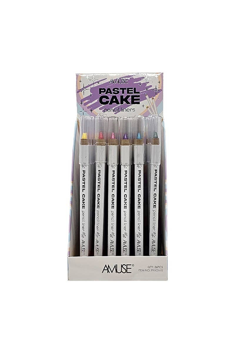 Amuse COSMETICS PN43MIX  Pastel Cake Pencil Liners - 36pc