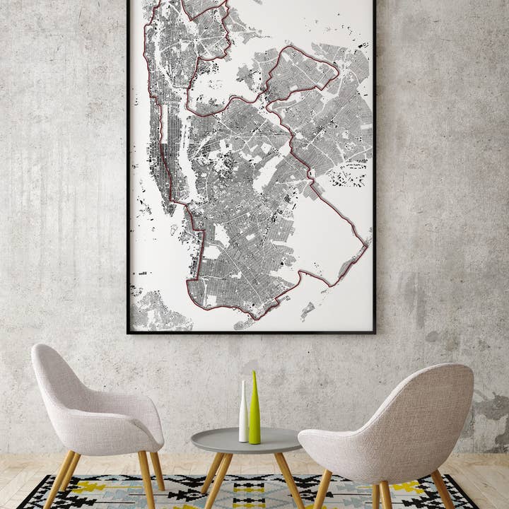 New York City Tgny 100 Mile Marathon: Detailed Building Map for wholesale by Nativah Chaya