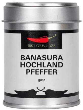 Poivre Highland de Banasura, entier pour la vente par 1001 Gewürze