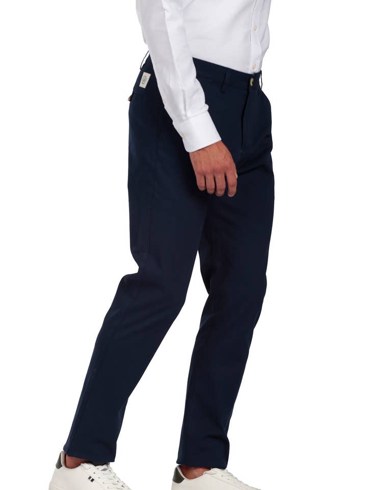 Men's Chino Pants The Time Of Bocha QI1PCHINO-NAVY for wholesale by The Time of Bocha