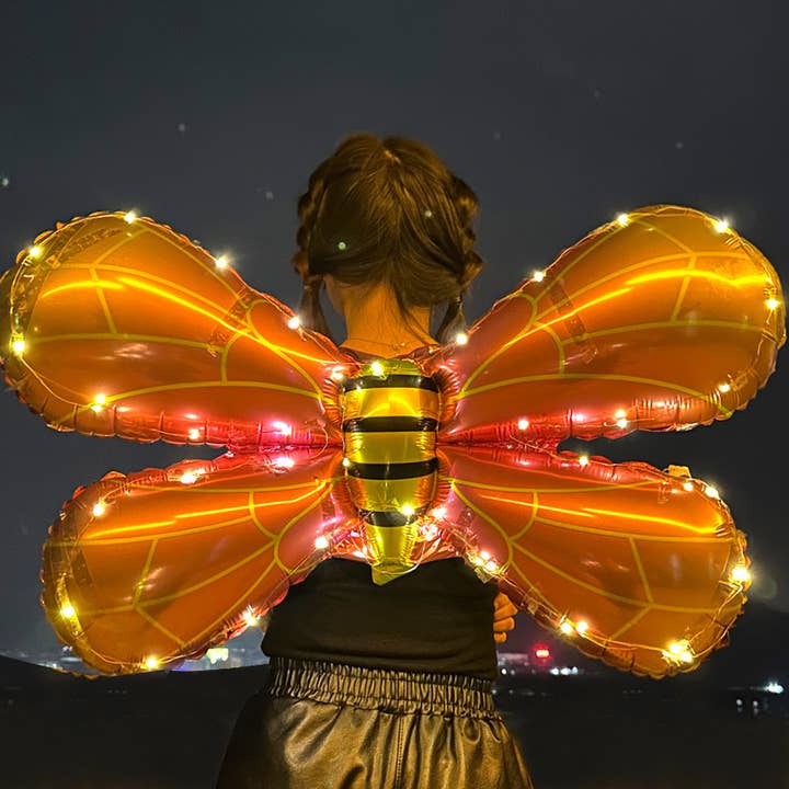 Inflatable Light up Wings for wholesale by SugarQuoteMeNot LLC