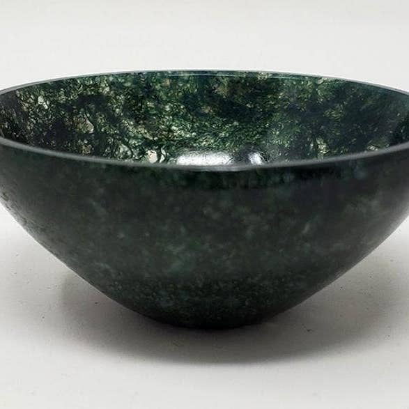 Ciotola in pietra preziosa di agata muschiata - 2 «diametro x 0,75" alta per la vendita all'ingrosso da parte di GREENROOTS USA LLC