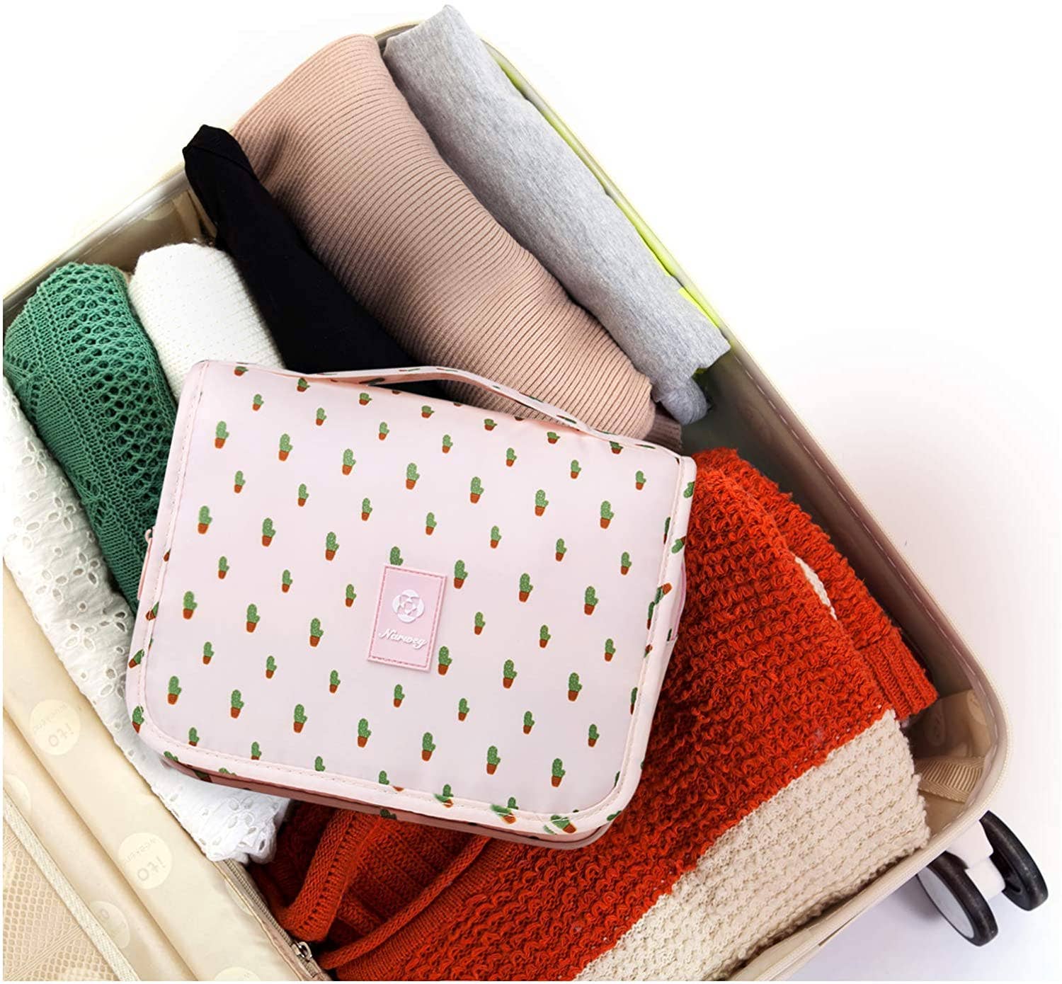 wandf - Vendita all'ingrosso Borsa per trucchi/cosmetici - Borsa da trucco cosmetica da viaggio da appendere impermeabile10