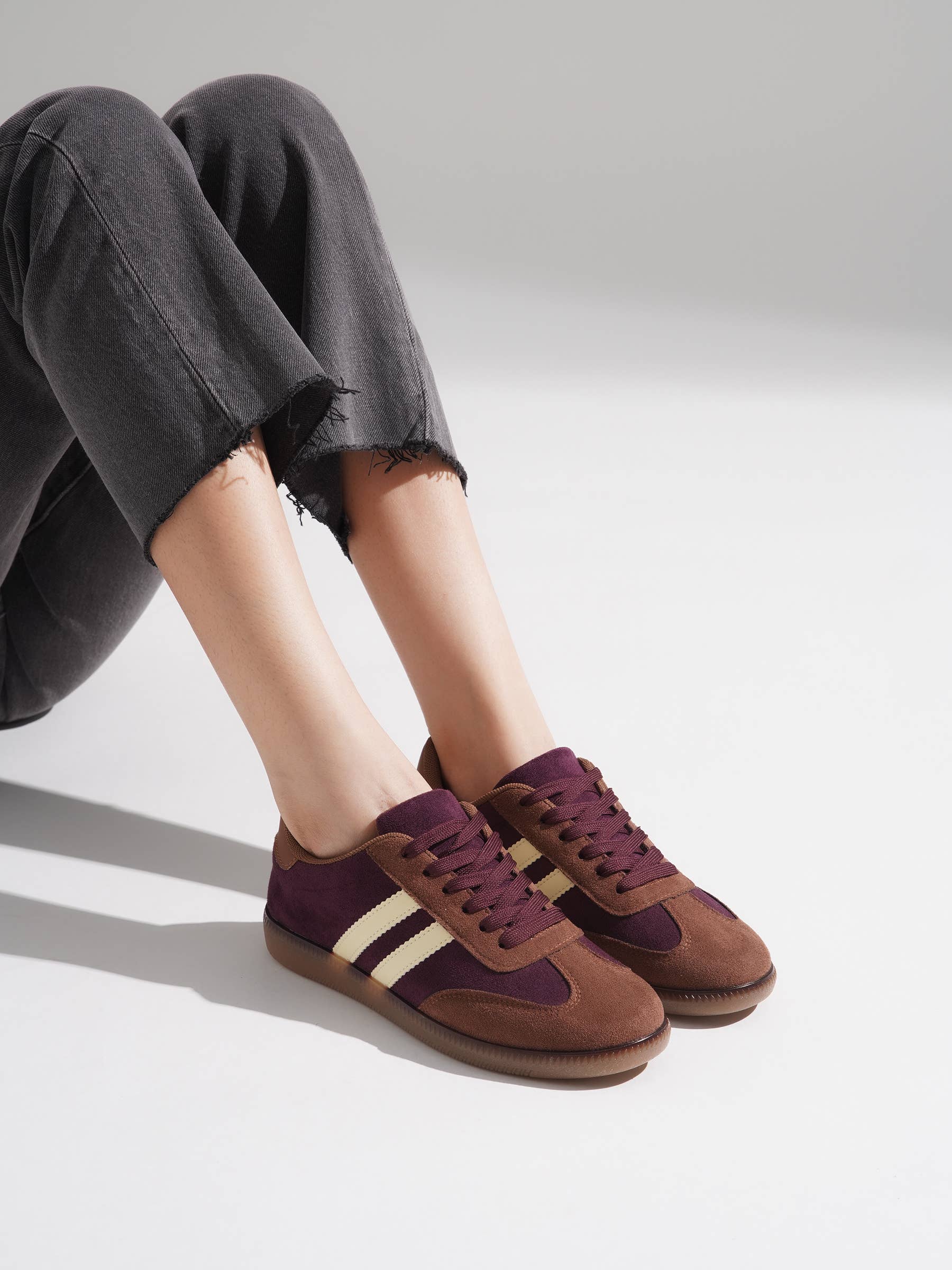 CEREZA - Vente Baskets tendance – femme - Espadrilles décontractées rétro pour femmes16