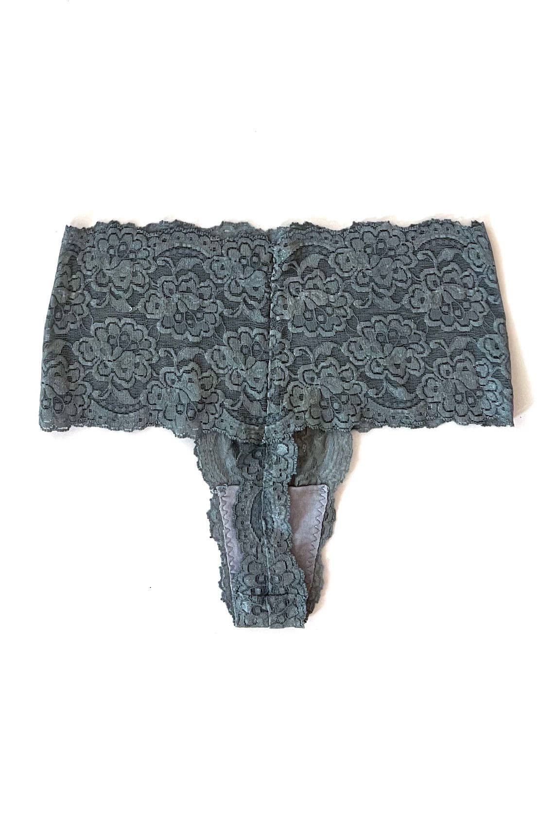 Clare Bare - Wholesale Underwear - Women's - Echo High Rise Lace Thong (multiple colors)11