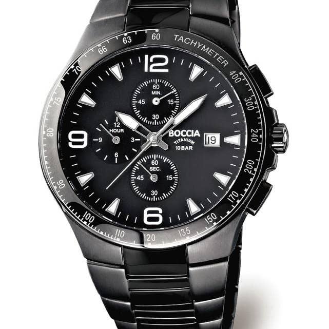 Boccia Titanium - Wholesale Wrist Watch - Men's - 3773-03 Mens Boccia Titanium Chronograph Watch