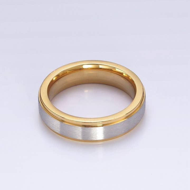 Aim Eternal – Engroshandel Båndring – Rustfrit Stål Sølvbånd Guld Minimalistisk Ring i Blandede Metaller | O1201 - O1203