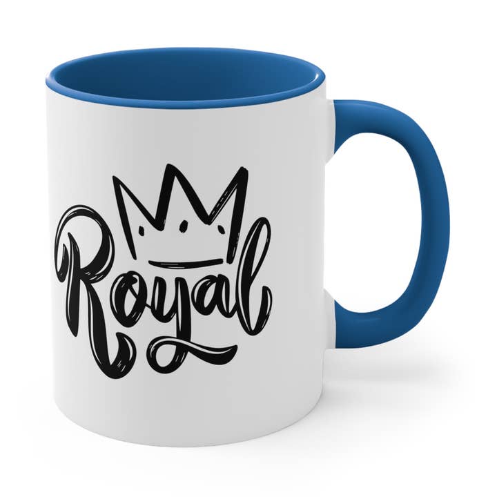 Royal Queen King Kaffeebecher aus Keramik, 11 Unzen für den Großhandel von Pugs In Mugs Creations