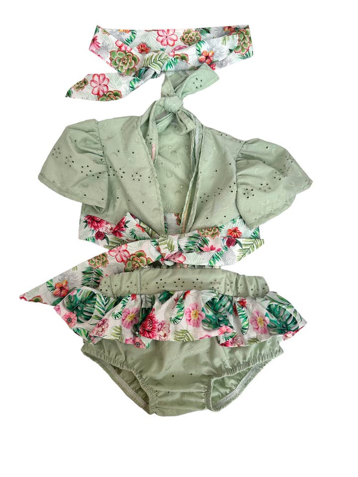 Sangallo fato de banho de uma peça por atacado de La Boutique dei Bambini