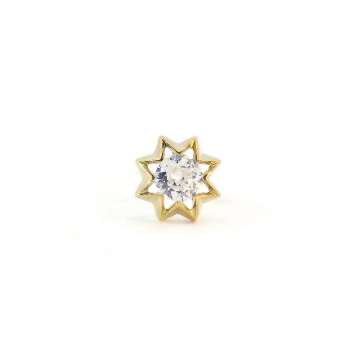 Antique Diamond Mini Starburst Stud for wholesale by Olivve