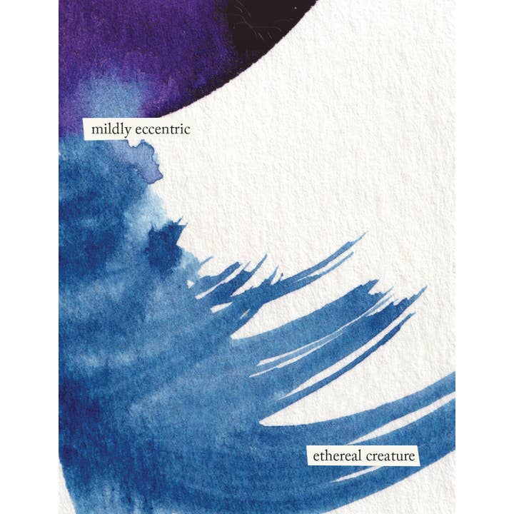Grußkarte „Leicht exzentrische, ätherische Kreatur“ für den Großhandel von Merle Works
