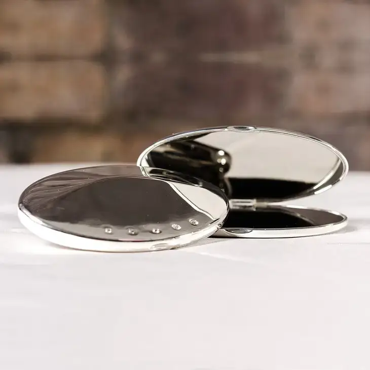 Weddingstar Inc. - Wholesale Compact Mirror - Personalised Engraved Bridal Party Compact Mirror - Oval0
