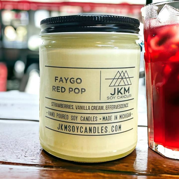 Faygo Red Pop - Michigan Collection for wholesale by JKM Soy Candles