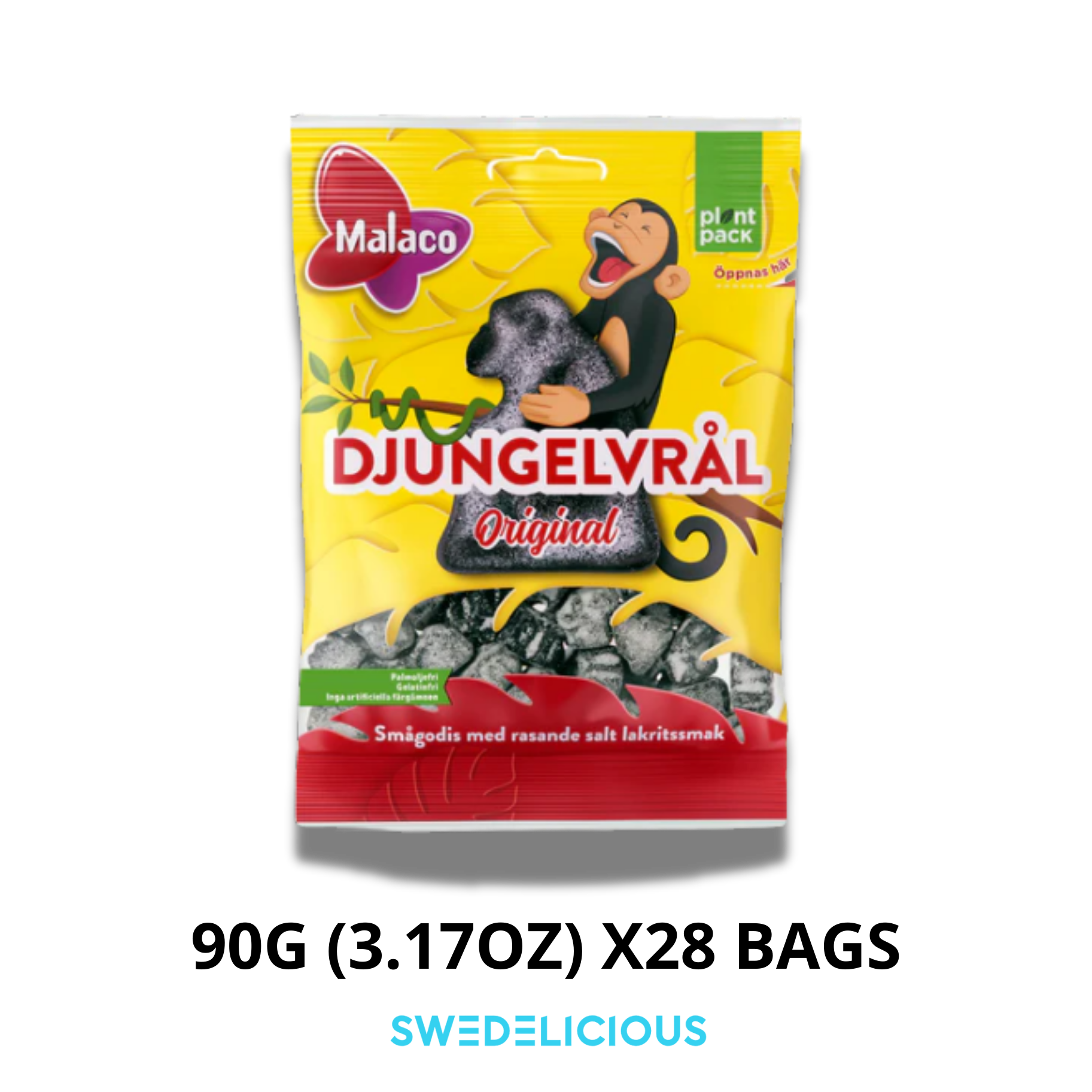 Swedelicious - Swedish Candy - Wholesale Licorice - Jungle Roar - Vegan Licorice - Swedish Candy Bag0