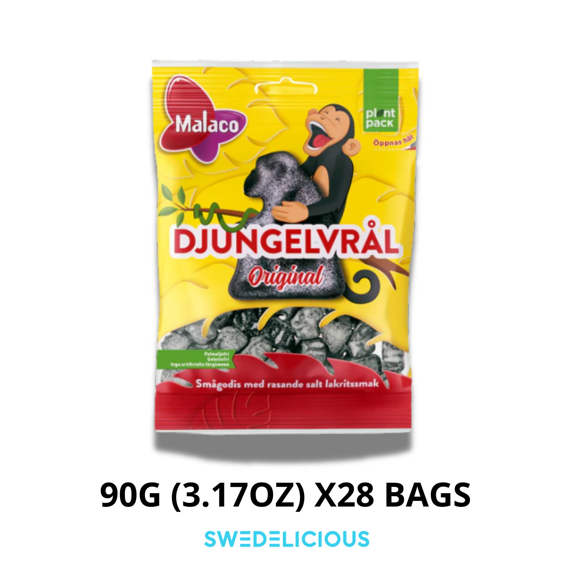 Swedelicious - Swedish Candy – Engroshandel Lakrids – Djungelvrål - Vegansk Lakrids - Svensk Slikpose