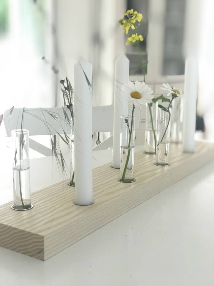 Tabla grande para velas y flores para venta al por mayor de Stadtrand Stil handmade