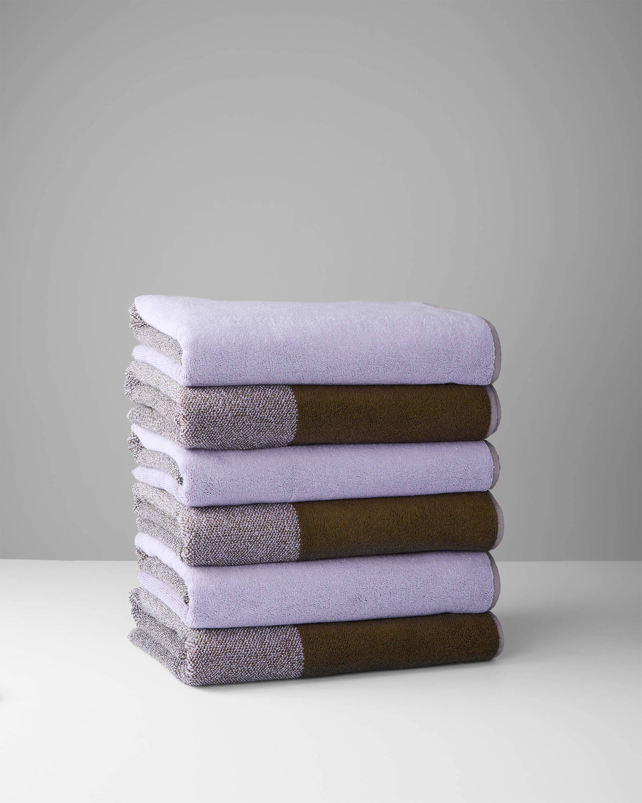 Badhanddoeken Set Blend Green Lilac (2 st.) for wholesale on Faire4