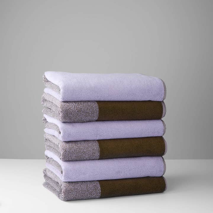 Badhanddoeken Set Blend Green Lilac (2 st.) for wholesale on Faire4