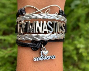 Sportybella - Wholesale Charm/Dangle Bracelet - Girls Love Gymnastics Bracelet - Pick Colors6