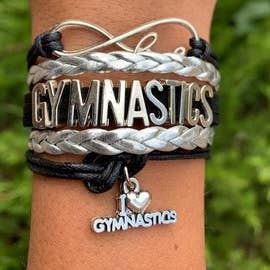 Sportybella - Wholesale Charm/Dangle Bracelet - Girls Love Gymnastics Bracelet - Pick Colors6