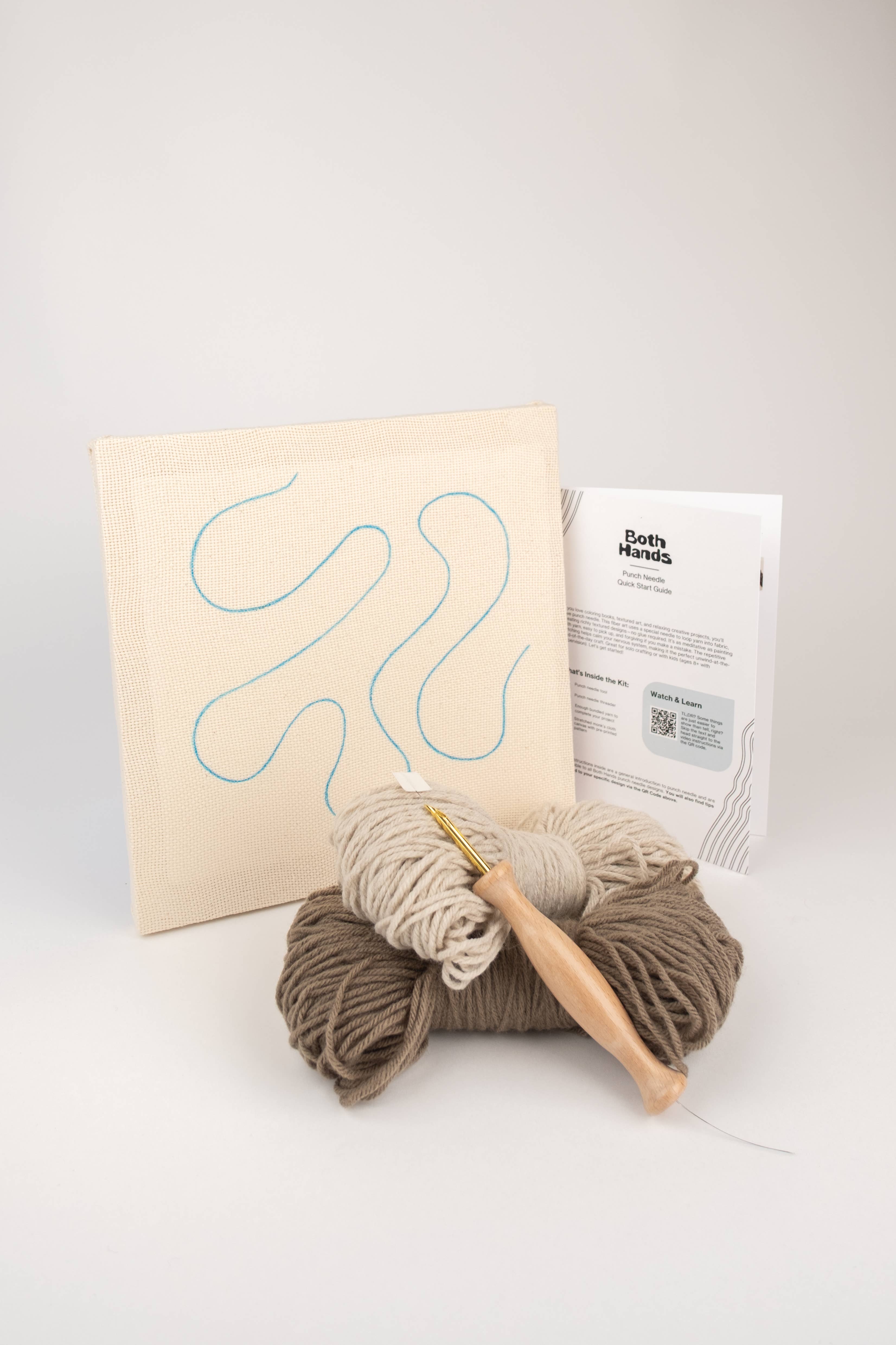 Both Hands Crafts - Wholesale DIY Craft Kit - "Mind Meld" - Beginner Punch Needle Kit - Wall Art8