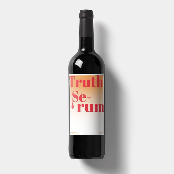 Truth Serum Wine Label for wholesale by Typewine