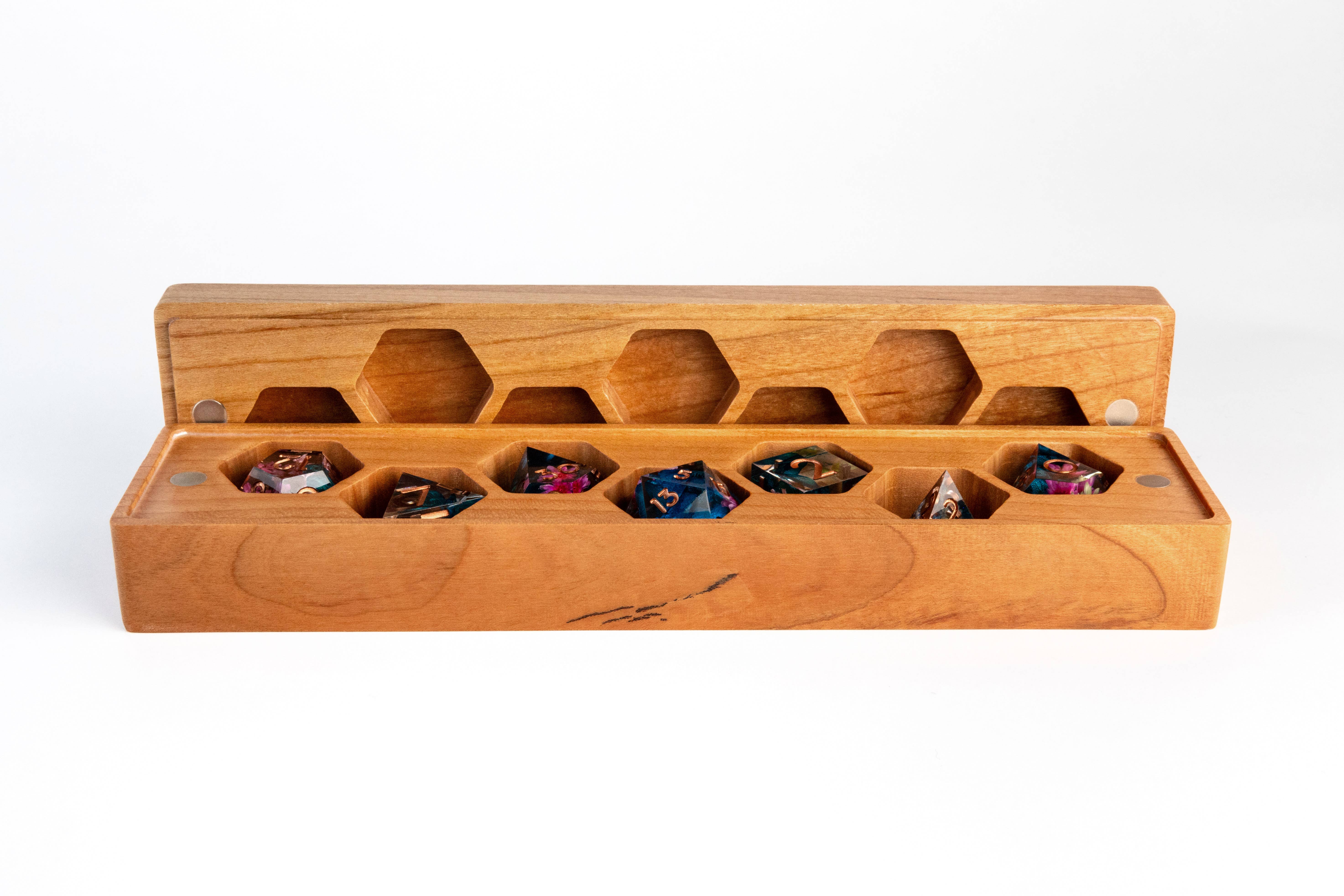 FanRoll by Metallic Dice Games - Wholesale Dice - Wood Dice Cases: Vault Style 3 Woods Available5