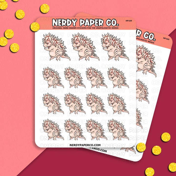 Magical Rat | Magical Creature #27 - Hand Drawn Vinyl Sticker Sheet - HP169 for wholesale by NERDY PAPER CO.