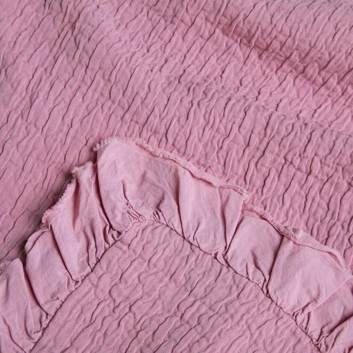 UNOCASADESIGN - Wholesale Deken - Vigo Stonewashed katoenen sprei met ruches1