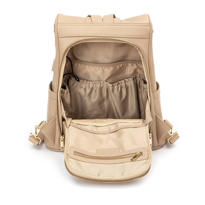 Mia + Sophia – Engroshandel Bletaske - Baby – Mia pusletaske med stelremme, flaskebholder og pusleunderlag19