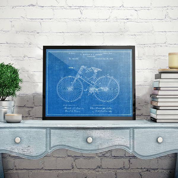 Fresh Prints of CT - Wholesale Art Print - Velocipede Bicycle 1890 Patent Art Print