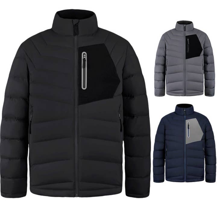 Veste matelassée légère et isolée pour homme, compressible pour la vente par Qing Dao Lai Si Ma Te Fang Zhi You Xian Gong Si