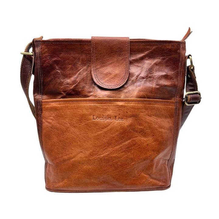 EDITH LÆDER SKULDERTASKE for engroshandel hos Louisa lee