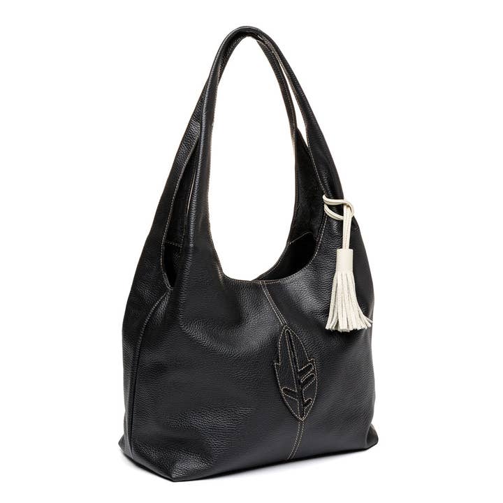 BOLSO GWENDOLYNE PIEL COLOR NEGRO para venta al por mayor de Natural State Bags