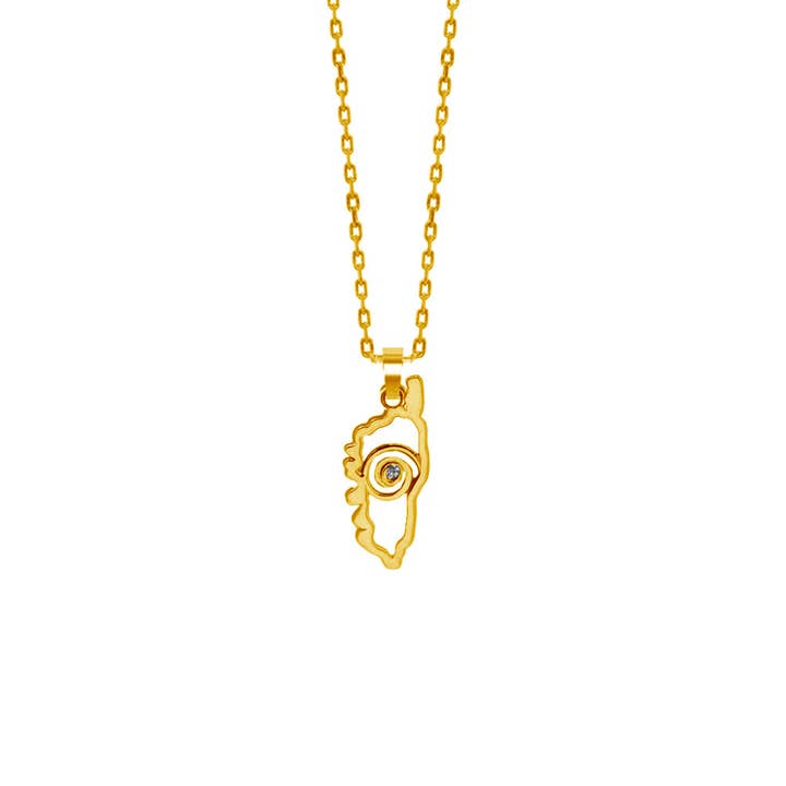 Corsica Island Pendant 18k Gold Plated and Oz for wholesale by TALISMAN JEWELLERY (D&Fidanverdi, S.L.)